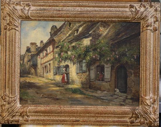 Frank Moss Bennett (1874-1953) Lannish 10 x 14in.